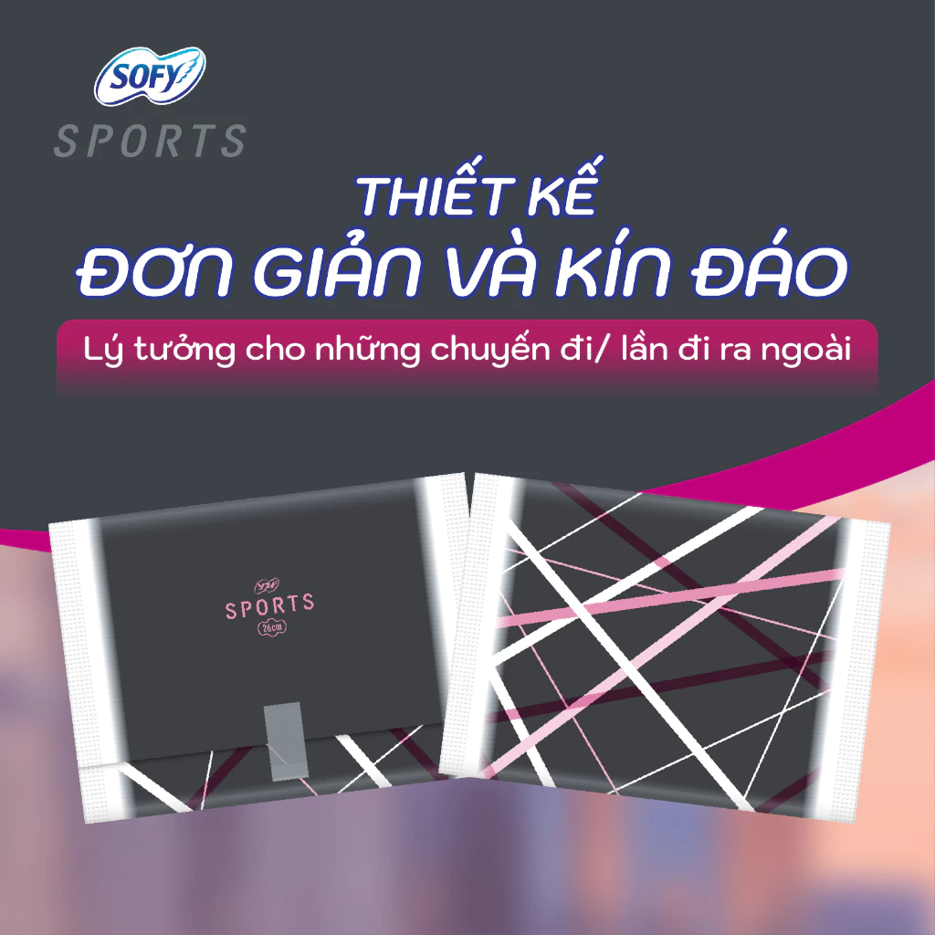 Băng Vệ Sinh Sofy Sports cánh 26 cm 
