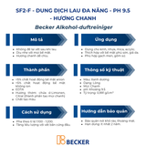  Nước lau đa năng hương chanh Becker SF2-F - pH 9.5 (Nhập khẩu Đức) 