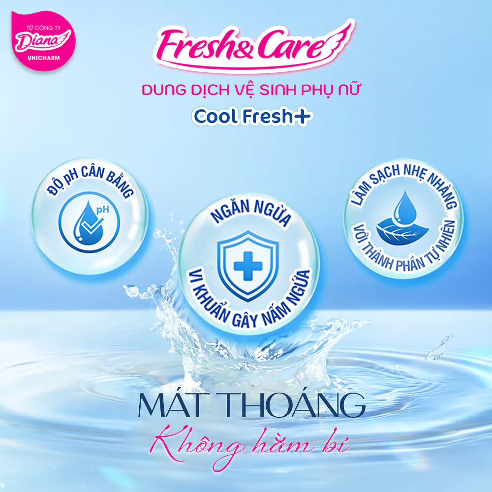  Dung dịch vệ sinh phụ nữ Fresh & Care Cool+ 150ml/250ml 