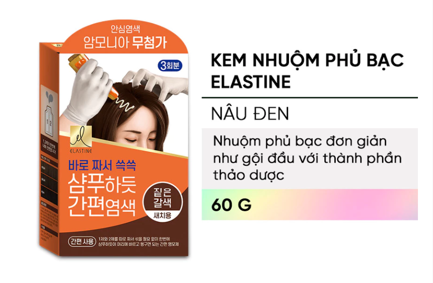  Kem nhuộm phủ bạc Elastine Easy and Perfect 60g 