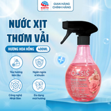  Xịt thơm giường nệm OASIS 400ml hương hoa hồng làm thơm và giúp làm sạch vải vóc tạo cảm giác thư giãn, dễ chịu 