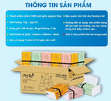  Khăn Giấy Rút MyLan Gấu Trúc Cao Cấp 3 Lớp Mềm Dai Không Bụi Giấy 100 Tờ/Gói 116x180mm 