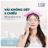  Khăn ướt Luck lady 25 tờ, Tẩy trang, dưỡng da 