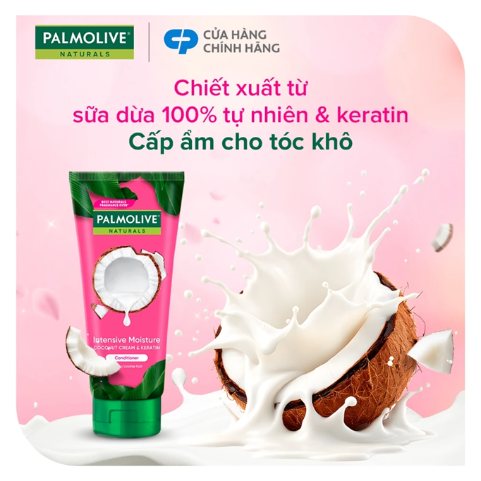  Dầu xả Palmolive chiết xuất thiên nhiên & keratin cho tóc mềm mượt, lưu hương bền lâu 180ml 