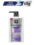  Tắm gội cho nam 2in1 cho nam / Dầu gội nam Romano Gen Z hương Sea Breeze/ Forest Cedar 610g / chai - 