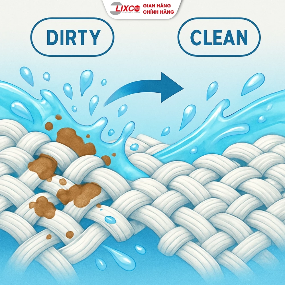  Bột giặt Lix Extra đậm đặc gấp đôi sức mạnh làm sạch mọi vết bẩn cứng đầu loại bỏ ẩm mốc cho giặt tay và máy 800g - 5.5kg 