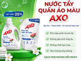  Túi Nước tẩy quần áo màu AXO 1200ml - Đánh Bay Vết Bẩn Lưu Giữ Màu Quần Áo 