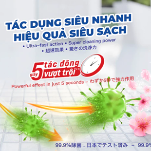  Nước Tẩy Bồn Cầu Gift Siêu Sạch, Khử Mùi Hôi, Ngừa Vi Khuẩn & Hương Hoa - Chai 600ml 