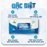  Khăn ướt diệt khuẩn EcoWipes 60 tờ hương chanh sả 