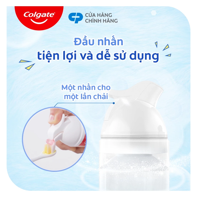  Kem đánh răng Colgate cho bé Fluffy họa tiết thú cưng hương dâu, dạng nhấn dễ sử dụng 85g 