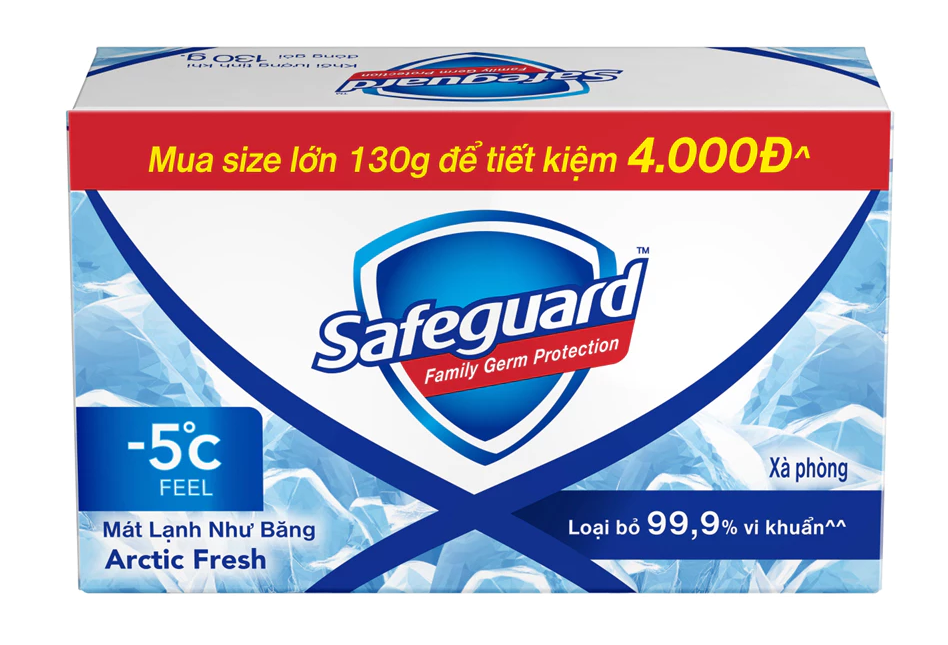  Xà bông cục Safeguard 115g-125g 
