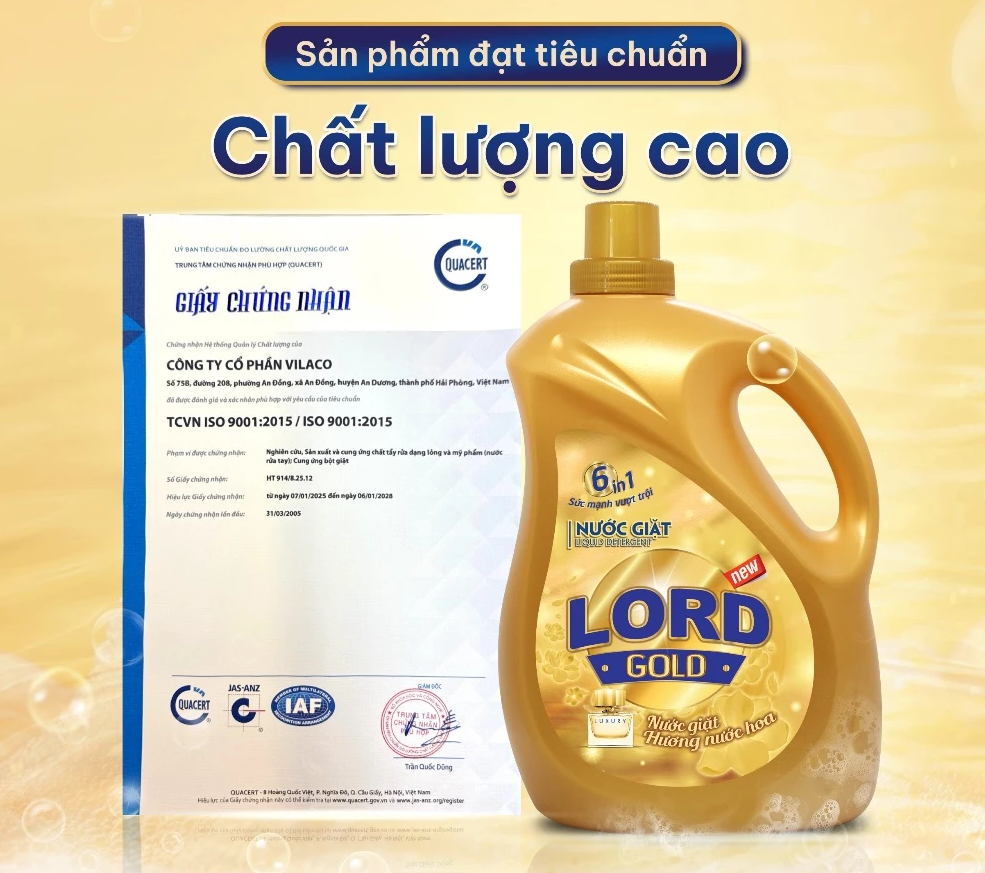  Nước Giặt Quần Áo LORD Hương Nước Hoa Đậm Đặc Sạch Khuẩn Lưu Hương Thơm Cựu Lâu 72H An Toàn Cho Da 3.2-3.5kg 