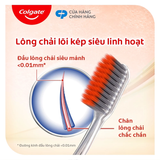  Bàn chải Colgate SlimSoft Advanced ngăn chảy máu nướu khoáng núi lửa siêu mềm mảnh 