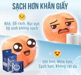  Khăn ướt đi toilet có thể xả trong bồn cầu Flushable EcoWipes Hộp 40 gói (gói 1 tờ) 