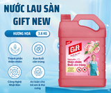  Nước Lau Sàn Gift Thành Phần Thiên Nhiên Đuổi Côn Trùng, Khử Mùi Mạnh – Hương Hoa/Hương Chanh Sả Chai 1L/Can 3.6kg 