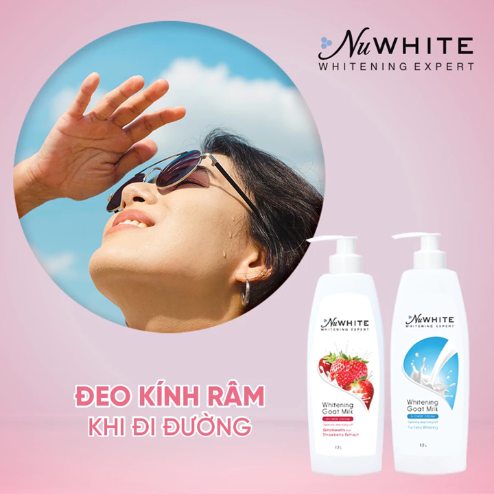  Sữa tắm dưỡng trắng NuWhite chai 1.2L - Cấp ẩm sâu, dưỡng trắng tự nhiên 