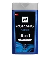  Tắm gội cho nam 2 trong 1 Romano 2in1 180g/chai 