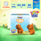  Tã quần Baby Love Capycapy - 12H Thấm hút size M66/L56/XL52/XXL48/3XL34/4XL30/5XL26 