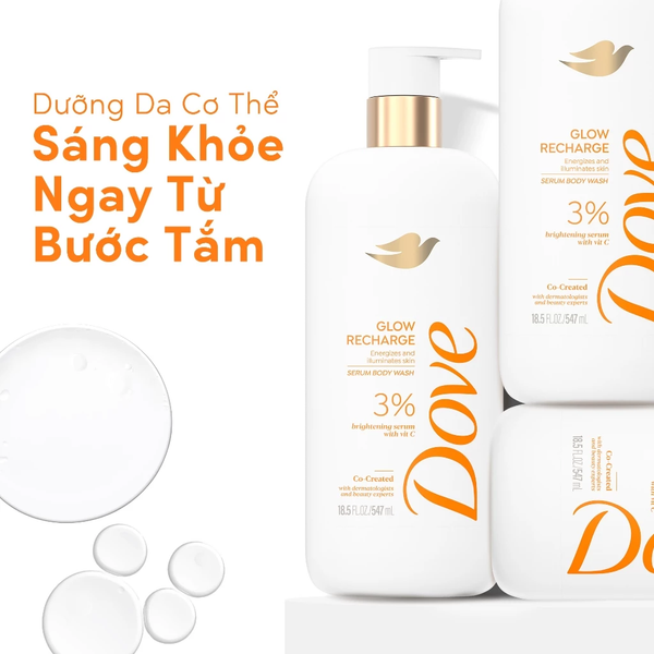  Sữa tắm Dove Serum Dưỡng da chuyên sâu 547ml 