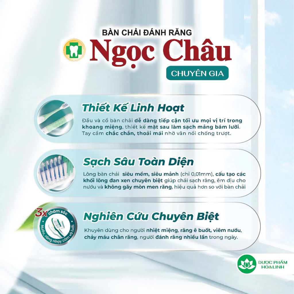  Bàn chải đánh răng Ngọc Châu Chuyên gia 