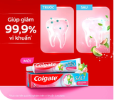  Kem Đánh Răng Colgate Muối Lá Ổi Hồng giảm hôi miệng và vi khuẩn tích tụ 150g/ tuýp 