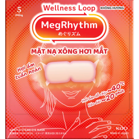  Mặt Nạ Xông Hơi Mắt Megrhythm 5 Miếng/ Hộp 