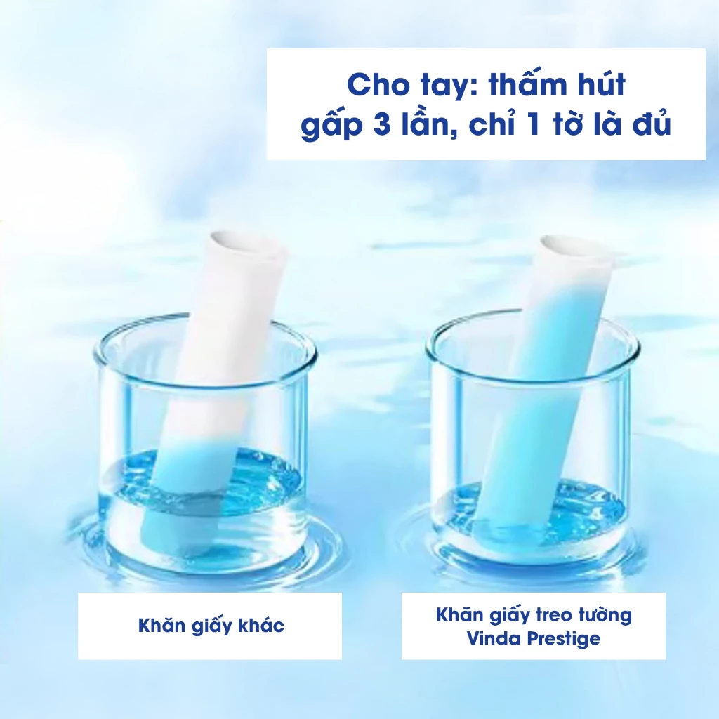  Khăn giấy treo tường cao cấp Vinda Prestige 4D 3 lớp 212 tờ 