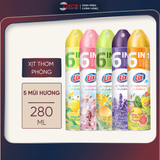  Xịt thơm phòng Lix hương thiên nhiên, phòng thơm mát tự nhiên lưu hương dài lâu chai 280ml 