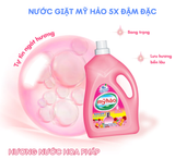  Nước Giặt Hương Nước Hoa Mỹ Hảo 5X Đậm Đặc Sạch Nhanh, Lưu Hương Cao Cấp Bình 3.4KG 