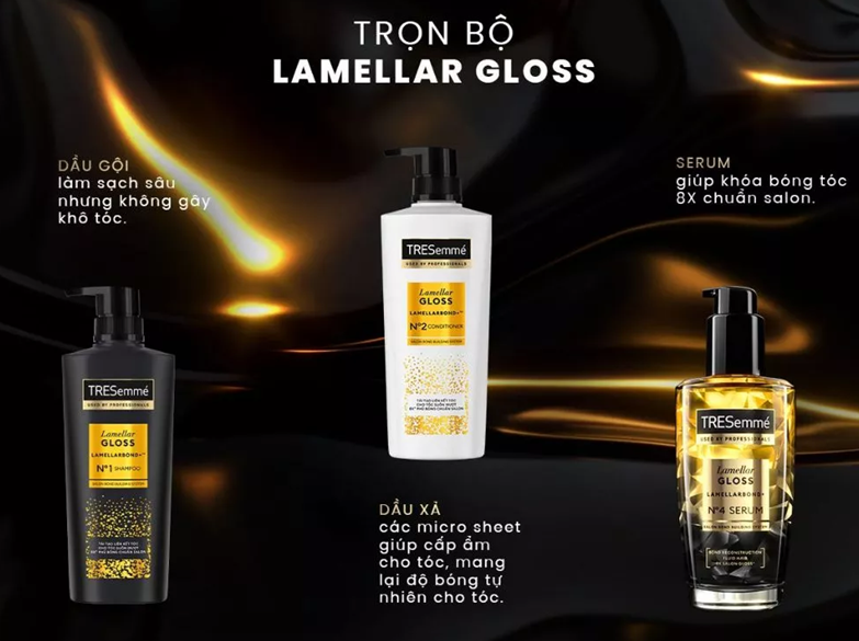  Serum TRESemme Lamellar Gloss LamellarBond+ Phủ Bóng 8X Chuẩn Salon 100 ml 