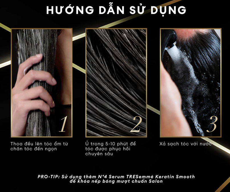  Kem ủ TRESemmé Keratin Smooth/ Bond Repair Cho Tóc Vào Nếp, Giảm Gãy Rụng 180 ml 