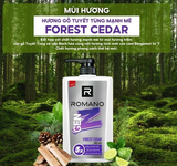  [TẶNG Chai 150G] Tắm gội cho nam 2in1 Romano Gen Z Hương Forest Cedar/ Sea Breeze 610g (Tặng mùi ngẫu nhiên) 