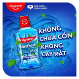 Nước súc miệng Colgate Maxfresh the mát dài lâu gấp 10X - diệt 99,9% vi khuẩn - 750ML 