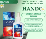  Xịt Thơm Quần Áo, Vải Vóc Uchido Hando 120 ml (Hương Tinh Dầu Nước Hoa) 