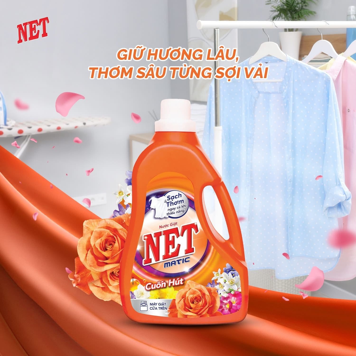  Nước giặt NET Matic chai x 3.3kg 