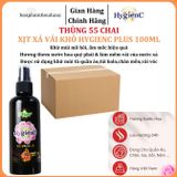  Xịt xả vải khô HygienC Plus lưu hương nước hoa, mềm vải, khử mùi hôi ẩm mốc tốt 
