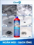  Gel sinh học CleanZ phòng tắc nghẽn, làm sạch đường ống rửa bát, rửa mặt, khử mùi hôi hiệu quả 500-1000ml 