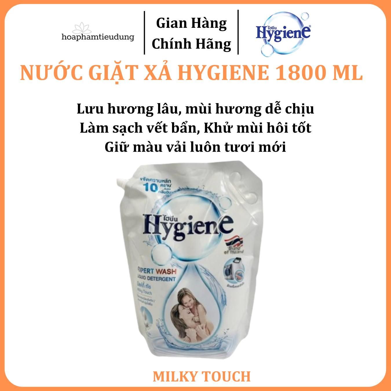  Nước giặt Hygiene Expert Wash Peony Bloom Thái Lan túi 1.8L 