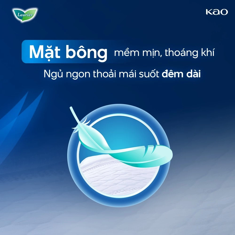  Băng Vệ Sinh Laurier Ban Đêm Siêu Mỏng 1mm 35cm 8 Miếng 