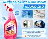 Nước Lau Kính Sumo 850ml 4 Mùi Hương tự chọn Lau Kính Ô Tô Lau Kính Bàn Ăn Lau Kính Hồ Cá 
