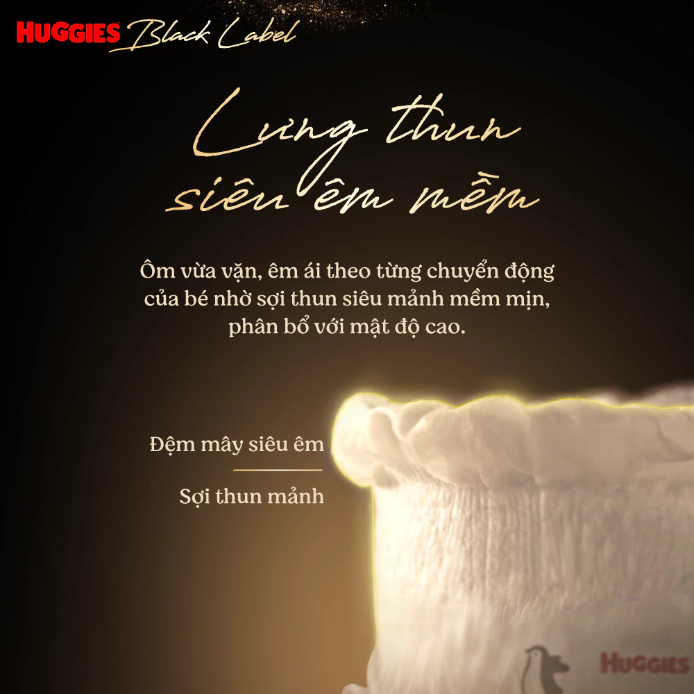  Tã dán/quần Huggies Black Label size M36/L32/XL28/XXL24 