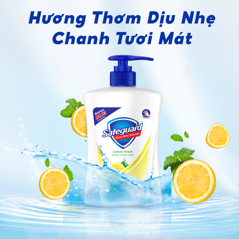  Lốc 3 Xà Bông Cục SAFEGUARD Sạch 99% Vi Khuẩn & Dịu Nhẹ Cho Da Trắng 115-125Gx3 