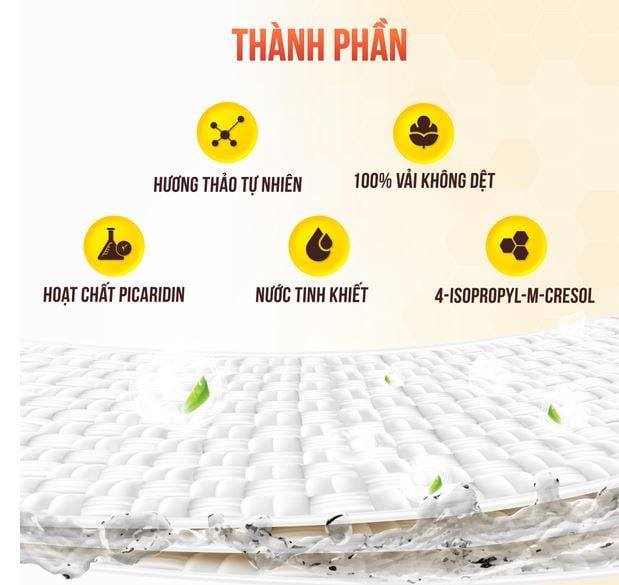  Khăn giấy ướt chống muỗi Ecowipes – Mosquito Repellent Wipes 10 tờ/gói 