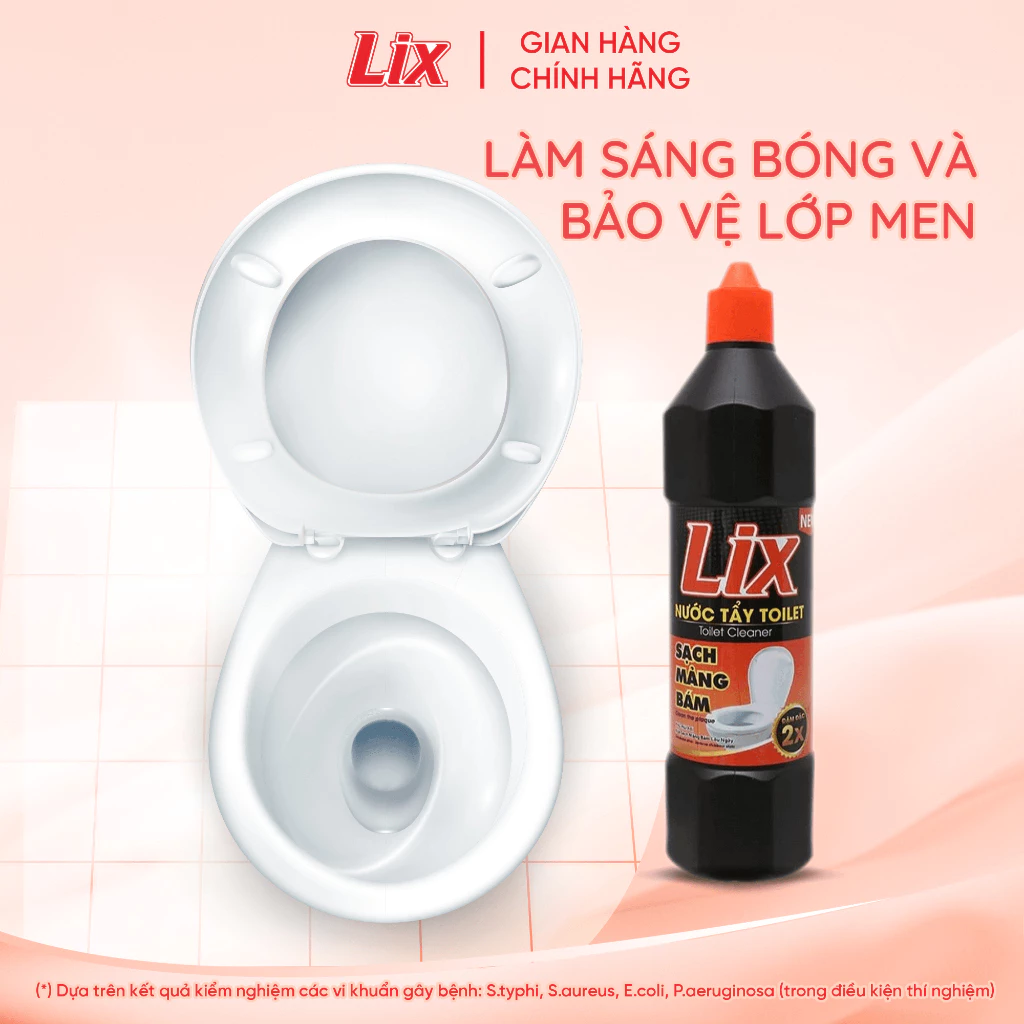  Nước tẩy bồn cầu, toilet Lix 1 kg khử mùi hôi, sạch mảng bám, sạch khuẩn 