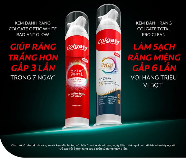  Kem đánh răng Colgate vòi nhấn thông minh, khóa chân không hạn chế tiếp xúc vi khuẩn 130g/ ống 