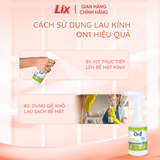  Nước lau kính On1 500 ml Vệ sinh sạch bụi bẩn, cặn bám lâu ngày vách kính, gương nhà tắm, cửa sổ đa năng 