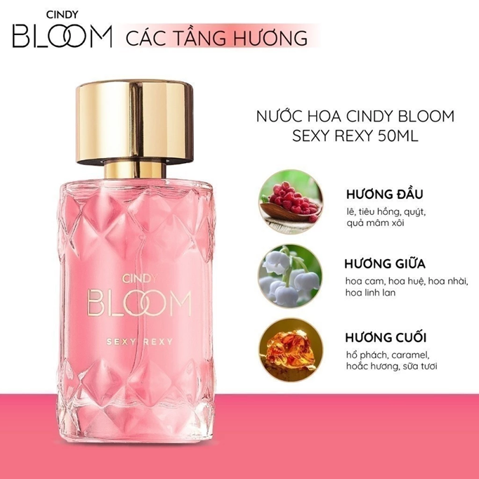  Nước Hoa Nữ CINDY BLOOM Hương Thơm Nữ Tính Ngọt Ngào, Lưu Hương Lâu Chai 30ml 