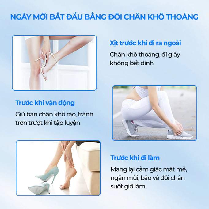  Bình xịt ngăn mùi hôi chân XIMO Feet Spray Xịt khử mùi thơm chân hạn chế vi khuẩn và lưu giữ mùi hương cho lòng bàn chân 
