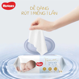  Khăn ướt Huggies Golden Wet Wipes tinh khiết 80 miếng 