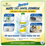  Nước Tẩy ZONROX JAVEL 1L – Tẩy Trắng Vết Bẩn Hiệu Quả, Khử Mùi Hôi, Diệt Khuẩn Đa Năng 